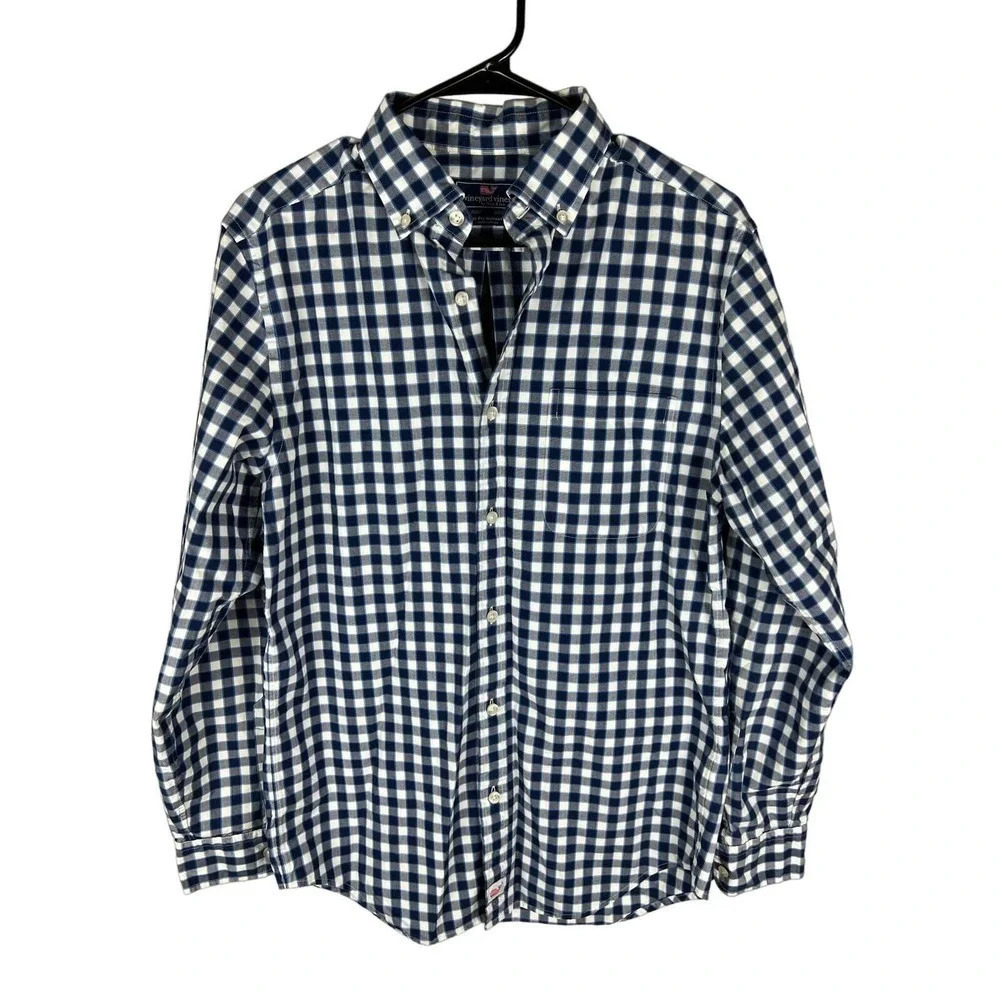 Vineyard Vines Plaid Classic Fit Murray Shirt Size Small 100% Cotton